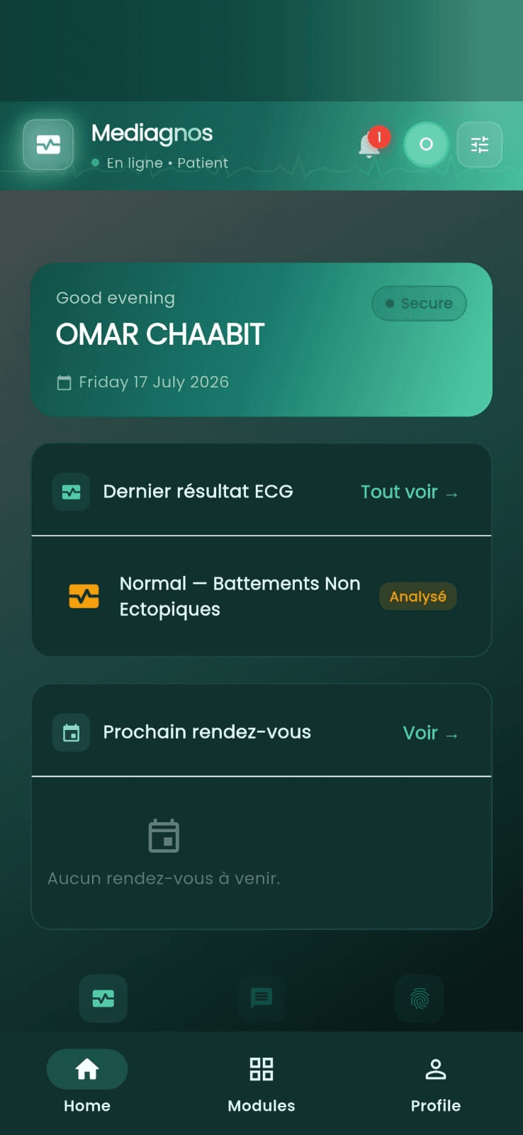MEDIAGNOS — Clinical Monitoring & ECG Prediction